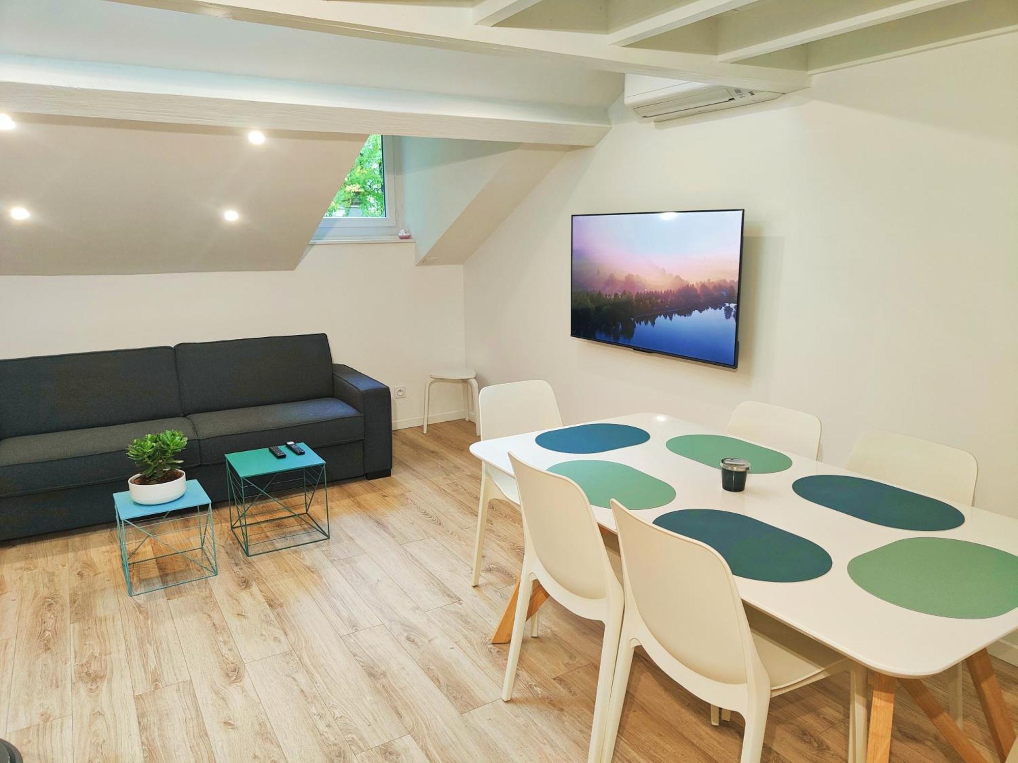 Appartement Blanche-neige Clim Ile Verte Proche Hopital *
